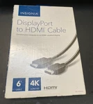 Insignia NSPD06502 6FT Display Port To Hdmi Cable Black 4K Ultra. Fixed Price $17.99.