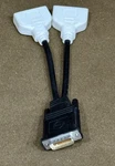 Dell H9361 Single DMS-59 To Dual Dvi Splitter Y Cable. Fixed Price $8.99.