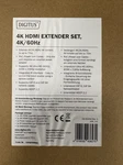 DS-55204 REV.2 VPR.3-0 Digitus Hdmi Extender Set, 4K/60HZ 70M. Fixed Price $160.00.