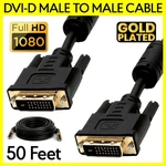 Dvi-d Video Cable 50 Feet 24+1 Male Cord Monitor Display Projector. Fixed Price $39.59.