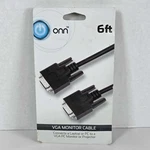 New Onn ONA18HO005 Vga Monitor Cable 6 Ft Supports 1080P Resolution. Fixed Price $6.99.