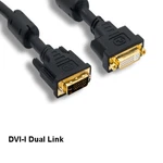 Kentek 6 Ft Dvi-i 24+5 Pin Dual Link Extension Cable Digital/analog M/f Hdtv Pc. Fixed Price $23.30.