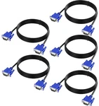 Vga Cable Feet 5-PACK Blue Male To HD15 1080P Computer Tv. Fixed Price $32.01.