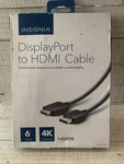 Insignia 6 Mini Displayport To Hdmi Cable. Fixed Price $19.99.