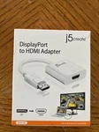 New Open Box J5 Create JDA154 Displayport To Hdmi Adapter For Pc And Notebook. Fixed Price $19.99.