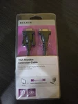 New Belkin 10 Ft. Vga Monitor Extension Cable (black) Free Ship. Fixed Price $16.50.