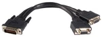 Startech - Lfh / Dms 59 To Dual Vga Female Y Lead, 0.2M Black. Fixed Price $49.95.