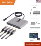Startech Usb-c Quad Hdmi Adapter, Type-c 4 Monitor Converter, .... Fixed Price $151.99.