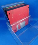 3.5" Floppy Hd Noname (red, Black / With Plastic Box) -- 11 Pieces. Fixed Price $17.49.