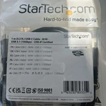 Startech.com 3.3' Display Port Cable Gray/black, Type C, M/m (USB31CCV1M). Fixed Price $22.00.
