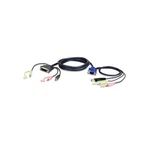 2L-7DX3U Aten Vga Usb To Dvi Kvm Cable 3M Black Blue Green Pink Male. Fixed Price $130.19.