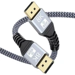 Uvooi 8K 8FT Dp Cable, To Feet, Black. Fixed Price $14.20.