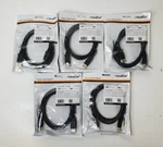 Lot Of 5 New/sealed Rocstor Displayport M/m 1.4 Cable FT/1.8M Pn: Y10C268-B1. Fixed Price $44.99.