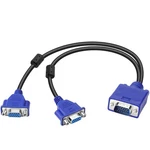 Saisn Dual Vga Splitter Monitor Cable 1 2 Female Adapter Blue. Fixed Price $16.31.