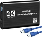 Digitnow 4K Audio Video Capture Card, Usb 3.0 Hdmi Device Full. Fixed Price $32.99.