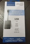 Insignia Usb 3.0 To Hdmi 4K Adapter Works With Windows & Mac Os NS-PA3UHD-C. Fixed Price $14.62.