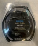New Topzone Vga Cable 18FT Gold Plated Monitor Cord Pc Laptop Tv Projector. Fixed Price $14.99.