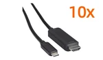 Lot Of 10 Black Box Usb-c Hdmi Active Adapter Cable, 4K 60HZ, Hdr, 6FT. Fixed Price $59.99.
