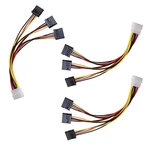Pack 4PIN Molex 3X Sata 15PIN Splitter Connector Power Supply Cable. Fixed Price $11.72.