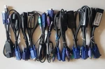 Lot Of 11 Pieces Vertiv Avocent DSAVIQ-PS2M Kvm Cable, Vga, RJ45, Usb, 2XPS/2. Fixed Price $72.89.
