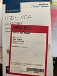 Insignia Usb To Vga Adapter Model: NS-PCA3V. Fixed Price $9.99.