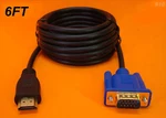 New 6 Ft Long Hdmi Vga Monitor Cable Computer Tv Cord 15-PIN Us Seller. Fixed Price $12.99.