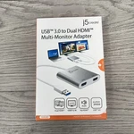 J5CREATE Usb 3.0 Dual Hdmi Multi-monitor Adapter JUA365-1A New Sealed. Fixed Price $24.97.