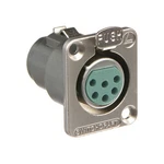 Switchcraft B Series 6-PIN Xlr Female Circular Panel Mount With Nut, Silver Pins. Fixed Price $19.99.