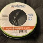 Manhattan Hdmi Male To High Speed Shielded Cable, 25', Black. Fixed Price $24.99.