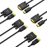 Benfei 5 Pack Displayport To Dvi 6 Feet Cable, Uni-directional Co.... Fixed Price $59.97.