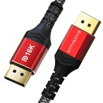 Bluerigger 16K Displayport Cable 2.1-6FT (vesa Certified, 6FT, Black. Fixed Price $31.95.