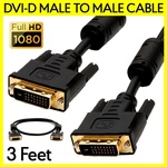Cable 3 Feet Dvi-d Male Monitor Cord For Pc Projector Display Lcd Tv. Fixed Price $12.49.