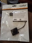 New Rocstor Y00DVI-BK 5.9" Displayport Dvi-d Audio/video Adapter Black. Fixed Price $10.00.