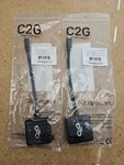 2X C2G 8IN Mini Displayport - Vga Female Active Adapter Converter Pc (P6). Fixed Price $11.99.