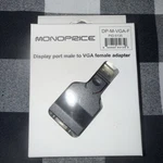 Monoprice Displayport Vga Female, Black, 5135 Brand New. Fixed Price $12.99.