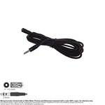 Cable Audio Stereo Mini Plug 3.5MM 1/8" Female 12FT Extension #101015. Fixed Price $6.20.