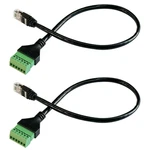 Jienk 2PCS RJ11 Male To 6 Pins Screw Terminal Block Adapter For CAT3 Telephone. Fixed Price $25.16.