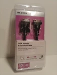 Belkin 10 Ft. Vga Monitor Extension Cable (black) Free Shipping (C5). Fixed Price $13.95.
