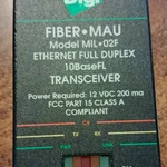 Digital MIL-02F 10BASEFL Fiber-mau Transceiver DB-15 To St Female. Fixed Price $75.00.