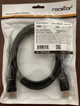 Rocstor Displayport 1.4 Cable 6FT Black M/m Supports 8K Y10C235-B1. Fixed Price $13.28.