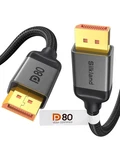 Silkland 80GBPS Displayport Cable 2.1 6.6FT/2M Vesa Certified, 8K 240HZ, 4K 5.... Fixed Price $32.99.