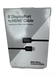 Best Buy Essentials- 6' Displayport To Hdmi Cable Black. Fixed Price $5.99.