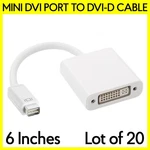 20PCS Mini Dvi Adapter Monitor Cable Connector Converter For Macbook Imac. Fixed Price $125.99.