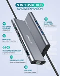 Vako Multiport Usb-c-hub-adapter 9 1 Hdmi Vga Sd Card Inc Micro 3.0 2.0. Fixed Price $8.99.
