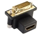 Cablecc Dvi To Hdmi Female Adapter 90 Degree Down Angled 4K 1080P New. Fixed Price $12.99.