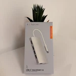New Satechi Usb-c Multiport V2 Adapter 4K With Ethernet ST-TCMA2S Silver. Fixed Price $39.99.