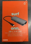 Surf Onn Usb-c 8-IN-1. Fixed Price $29.95.