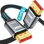 80GBPS Displayport Cable 2.1, Vesa Certified Dp 16K Military-grade. Fixed Price $8.46.
