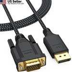 Dteedck To Vga Cable 6FT, Dp 1080P 60HZ Black. Fixed Price $13.56.