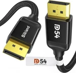 Silkland 54GBPS Displayport Cable 2.1 Vesa Certified Dp 6.6 Feet, Black. Fixed Price $26.05.